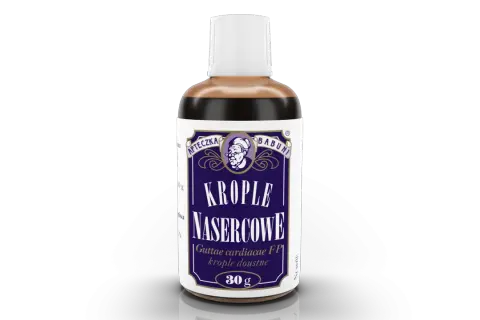 Krople nasercowe Babuni, 30g. Informacje o dawkowaniu znajdziesz na opakowaniu lub w ulotce.