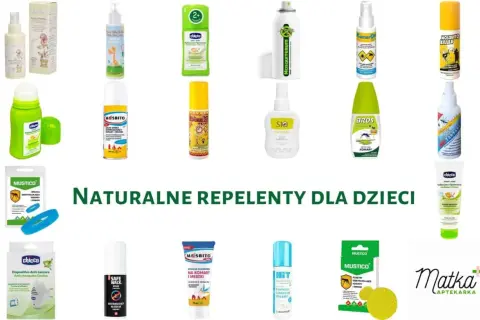 Naturalne repelenty dla dzieci, jak odstraszyć komary. Różne spraye, roll-ony i plastry.