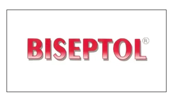 Czerwony napis Biseptol z symbolem ®. Biseptol na co? To lek stosowany w leczeniu infekcji bakteryjnych.